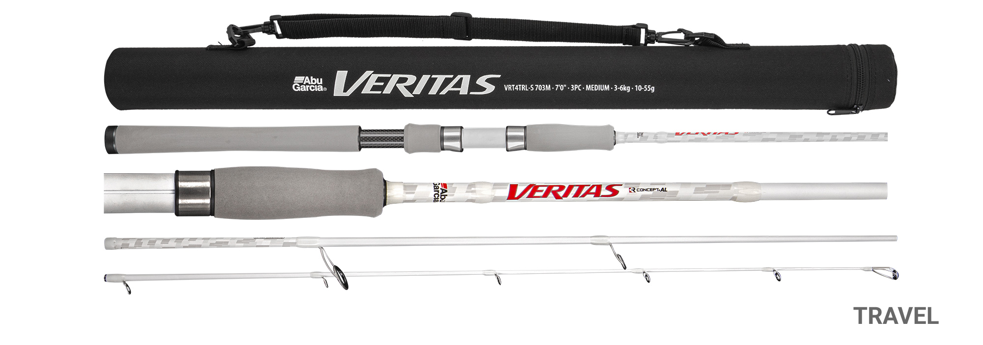 Abu Garcia Veritas 3.0 Spinning Rod 6'3" 3-6kg 1pc Fishing VRT3-S 631ML 